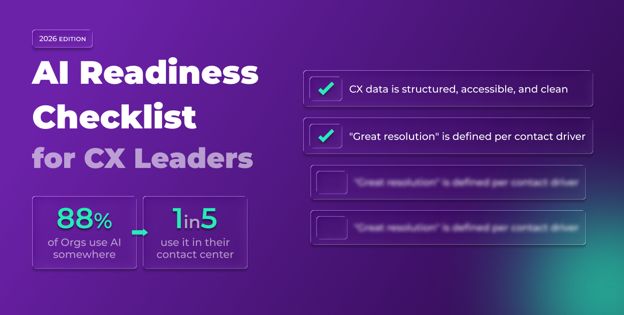 AI Readiness Checklist for CX Leaders (2026 Edition)