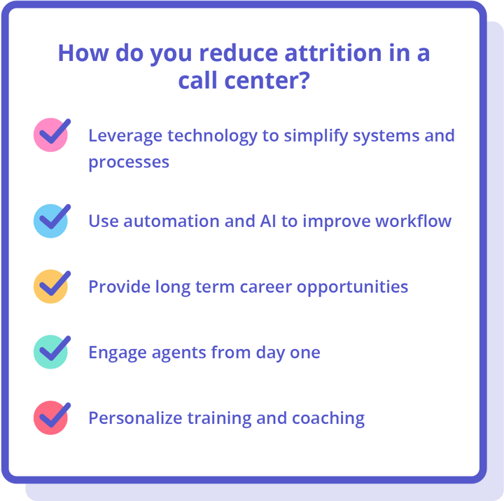 5 ways to reduce call center attrition