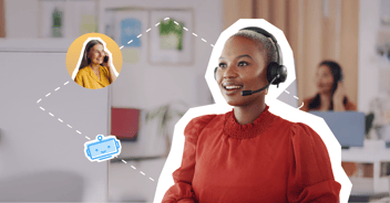 Agent in contact center using AI