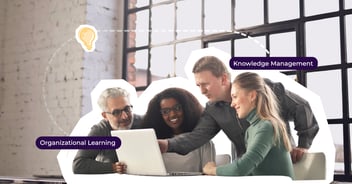 The relationship between knowledge management and organizational learning and how they support each other. 