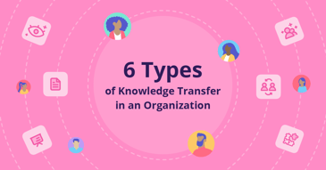6 types of knowledge transfer in an organization.