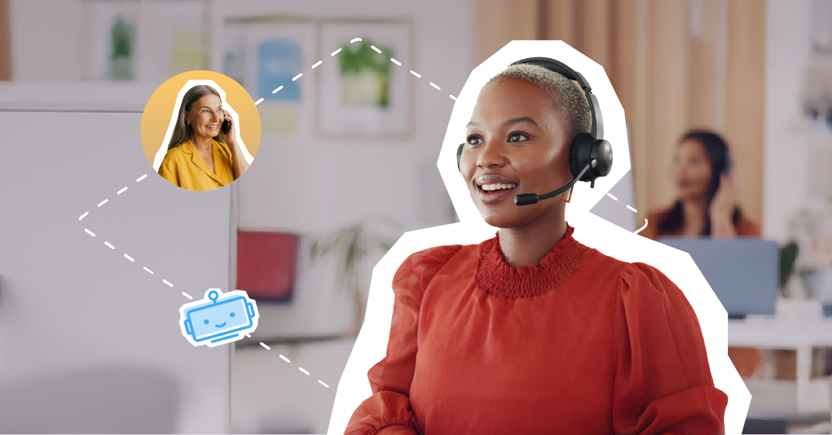 Agent in contact center using AI