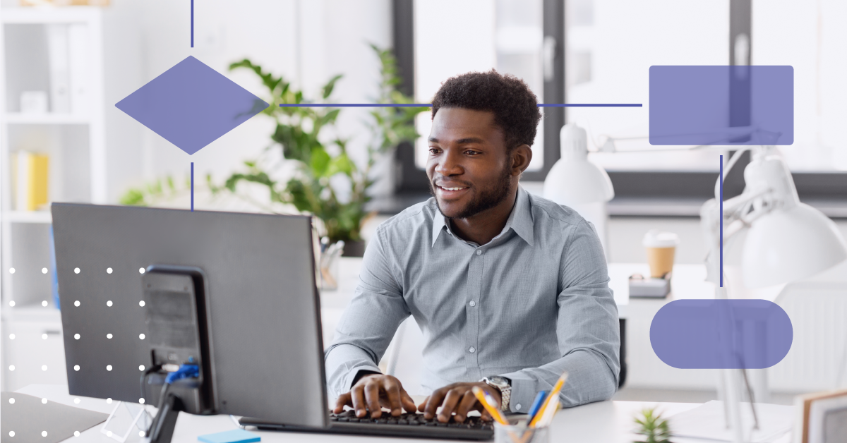 person working typing on a computer keyboard in the office