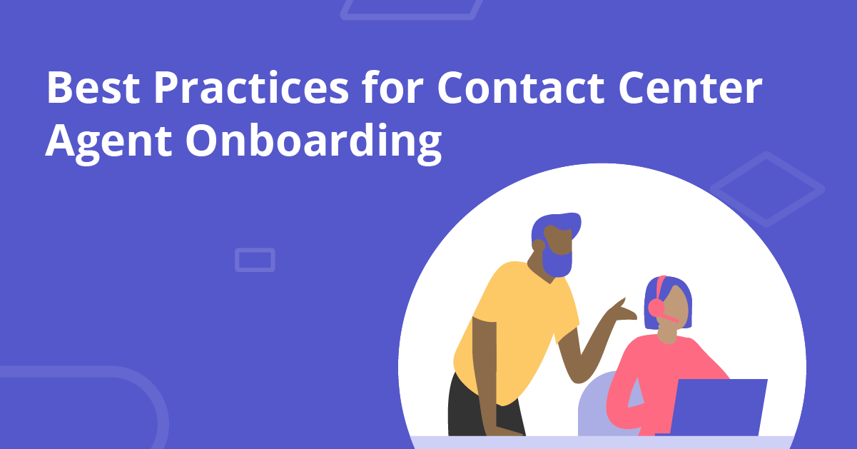 Trainer onboarding new agents in a contact center